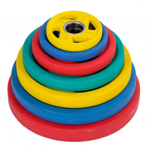 Диск обрезиненный PROFI-FIT олимпийский FASSION D-51, 15 кг (желтый)