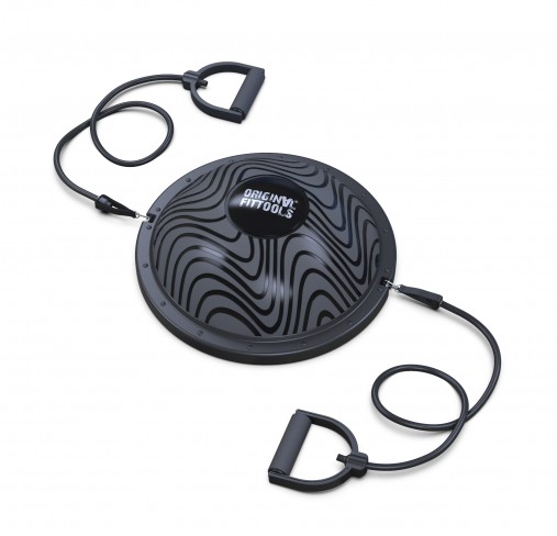 Полусфера гимнастическая надувная R3 с эспандерами и насосом Original Fit.Tools