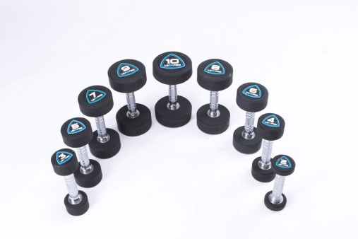 Гантели в уретане LIVEPRO Studio Dumbbells 2 кг, черный/синий