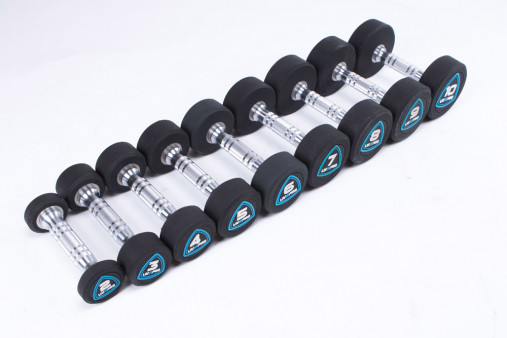 Гантели в уретане LIVEPRO Studio Dumbbells 4 кг, черный/синий