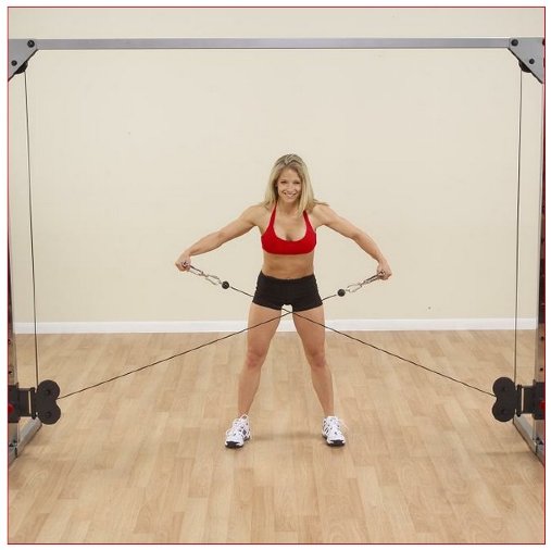  Широкая база позволяет спокойно выполнять любые упражнения.