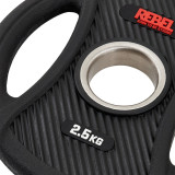 Диск олимпийский обрезиненный с двумя хватами 2,5 кг REBEL