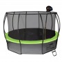 Батут Hasttings Air Game Basketball 15FT (4,6 м) "зеленый" с баскетбольным кольцом + внутренней сеткой и двухсторонним защитным матом (зеленый/синий)