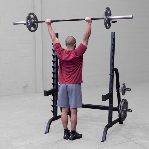 Силовая стойка Body-Solid ProClub GPR370B для жимов и приседов со штангой (черная) Силовая стойка Body-Solid ProClub GPR370B для жимов и приседов со штангой (черная)
