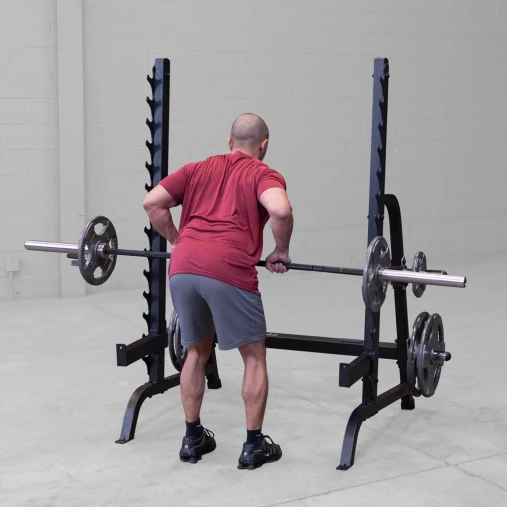 Силовая стойка Body-Solid ProClub GPR370B для жимов и приседов со штангой (черная) Силовая стойка Body-Solid ProClub GPR370B для жимов и приседов со штангой (черная)