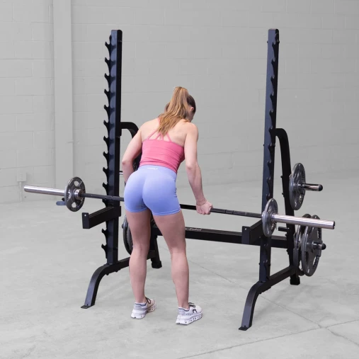 Силовая стойка Body-Solid ProClub GPR370B для жимов и приседов со штангой (черная) Силовая стойка Body-Solid ProClub GPR370B для жимов и приседов со штангой (черная)