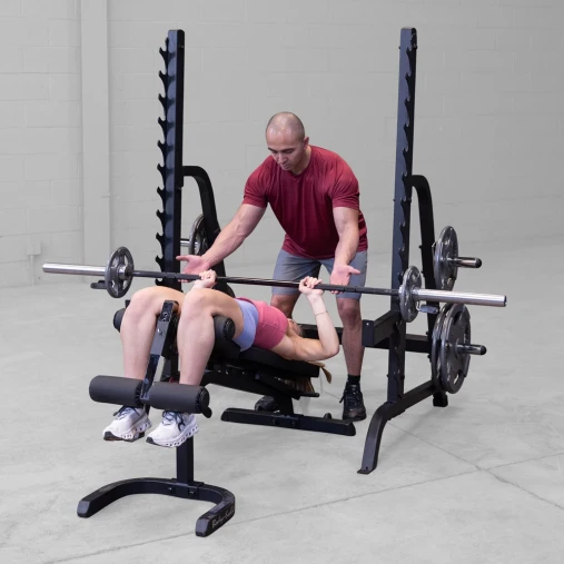 Силовая стойка Body-Solid ProClub GPR370B для жимов и приседов со штангой (черная) Силовая стойка Body-Solid ProClub GPR370B для жимов и приседов со штангой (черная)
