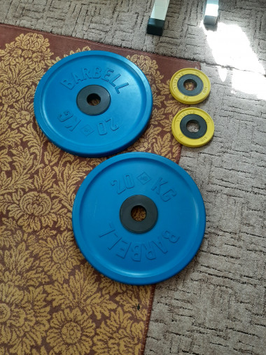 Блин обрезиненный синий MB 20 кг ф50 мм Евро - Классик