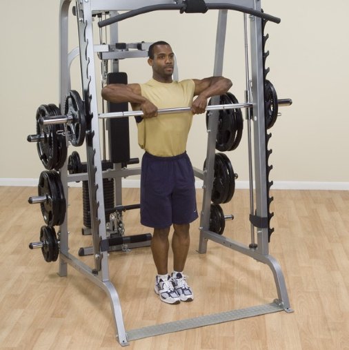 Машина Смита + Силовая стойка для штанги Body-Solid GS348