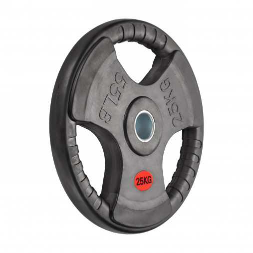 Диск олимпийский 51 мм. обрезиненный 25 кг. VictoryFit