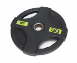 Диск олимпийский обрезиненный черный с двумя хватами 20 кг Original Fit.Tools ф50 мм