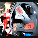 Диск обрезиненный 1.25 кг черно-желтый AeroFit AFPLC