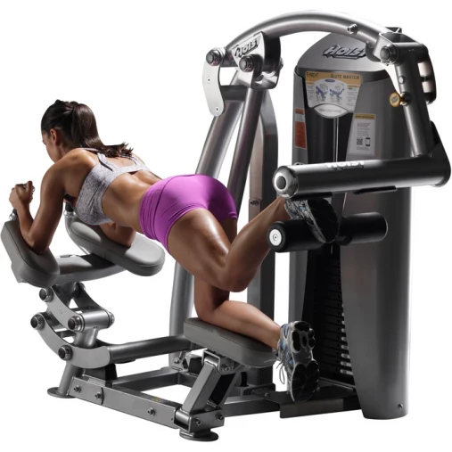 Ягодичные мышцы HOIST ROC-IT RS-1412 грузоблочный тренажер, серебряный/зеленый