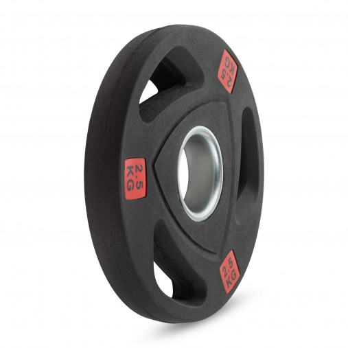 Диск 51 мм. NEO полиуретановый с 3-мя хватами VictoryFit олимпийский 2,5 кг