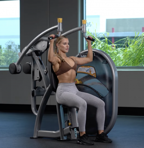 Жим от плеч HOIST CL-3501 Club Line грузоблочный, стек 191 кг