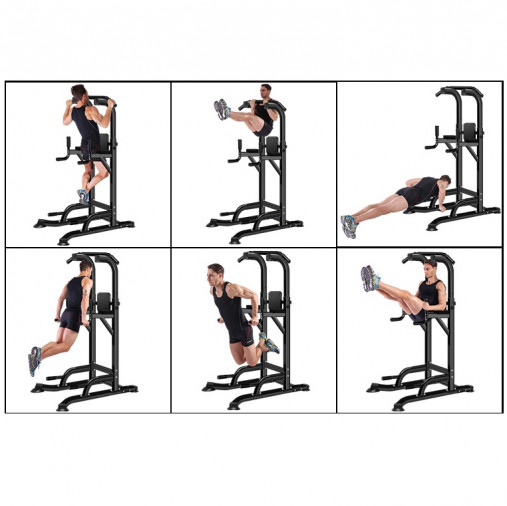 Напольный турник VictoryFit VF-T55 регулируемый, с брусьями и отжиманием