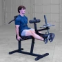 Скамья для мышц ног Body-Solid GLCE365B Leg Extension Curl Machine (черная рама, черная обивка)