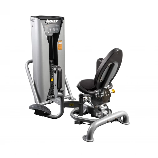 Tpeнaжep грузоблочный HOIST HD-3800 на Приводящие и Отводящие мышцы ног (цвета рамы: черный / обивка: черный), обновленная модель 2025