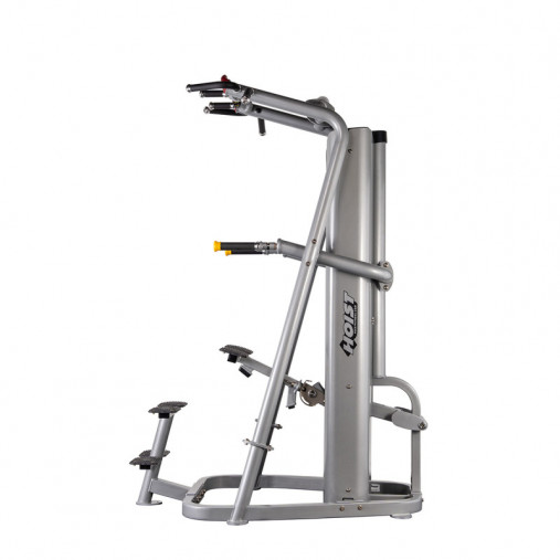 Гравитрон, подтягивание, отжимание с помощью Hoist RS-2700, стек 156 кг, в черном цвете рамы