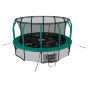 Батут каркасный UNIX line 12 ft (3.66 м) SUPREME GAME (green) с внутренней защитной сетью, зеленый
