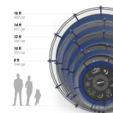 Батут UNIX line 12 ft (3.66 м) SUPREME GAME (blue)
