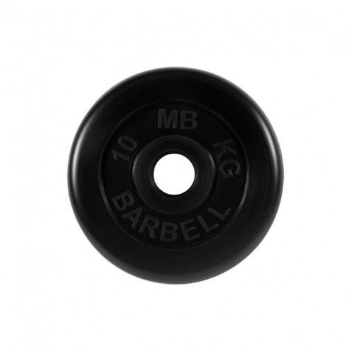 Набор обрезиненных дисков, черные MB Barbell, D-51 мм, 1,25-25 кг, "Стандарт" с метал. втулкой (общий вес 157,5 кг) 7 пар