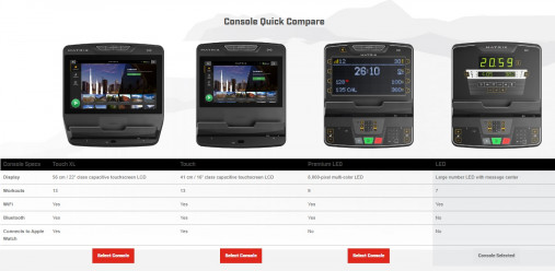 Лестница-эскалатор Matrix Performance. Консоль LED