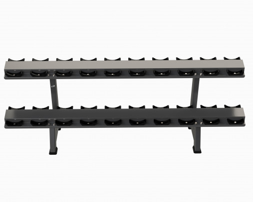 Стойка для гантелей двухъярусная (на 10 пар гантелей) OFT FT-HDR-20