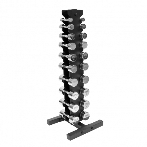 Набор хромированных гантелей BRONZE GYM 1-10 кг (10 пар) BGDBCH01-10 (без стойки)