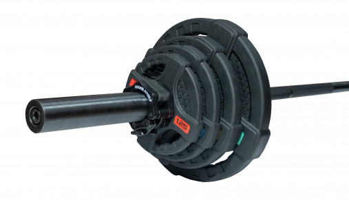 Штанга олимпийская наборная 58 кг OFT (диски 50 мм с двумя хватами, черный гриф 220 см)