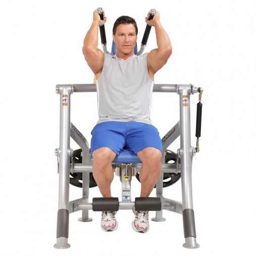 Пресс нагружаемый дисками HOIST ROC-IT RPL-5601 ABDOMINALS (цвет рамы: серебряный, обивка: черная)