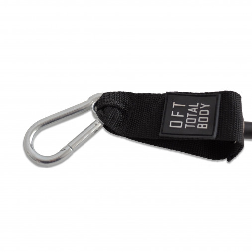 Эспандер из натурального латекса с карабинами сопротивление 20 lbs OFT