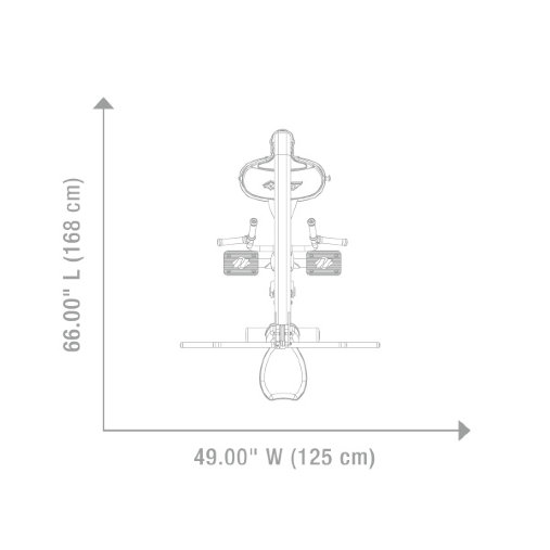 Тяга сверху / Гребная тяга с упором на грудь Hoist HD-3200