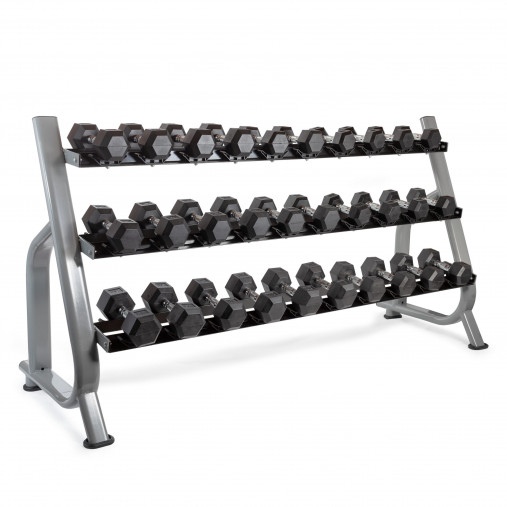 Стойка для гантелей на 15 пар VictoryFit VF-D4026 трехъярусная